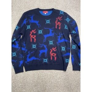 You Look‎ Ugly Today Christmas Swater Men's Size Large Black Holiday Print